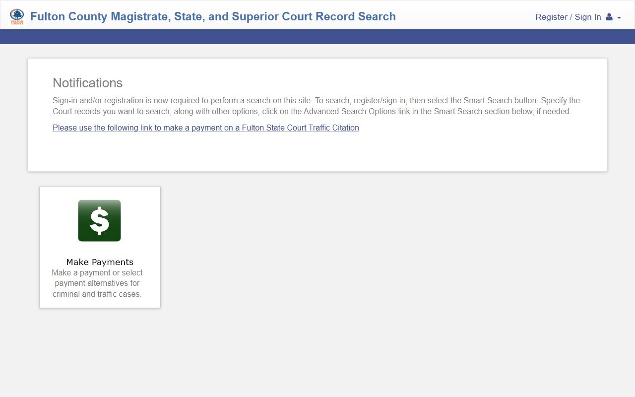 Fulton County court records after jail arrest Tyler court portal